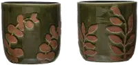 DF4785A-A/2-IND/PLNT Terracotta Assorted Green Planter