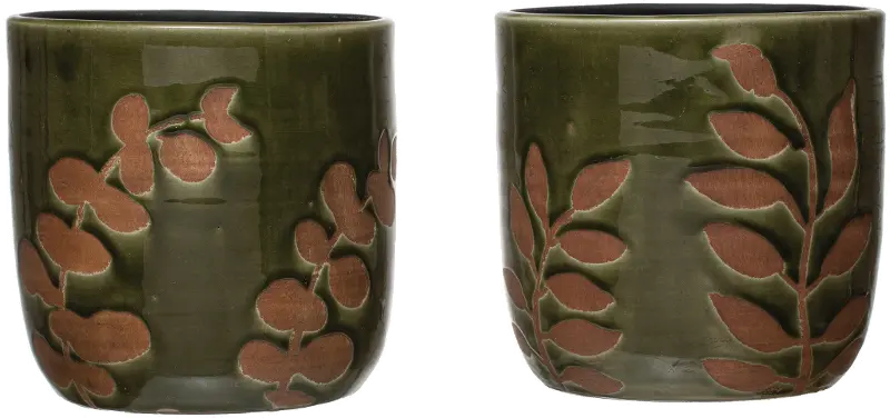 Terracotta Assorted Green Planter