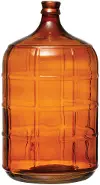 DF4765/EATS-DECOR Brown Glass 19.5  Vintage Bottle