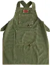 DF4602/GREEN-APRON Green Cotton Canvas Apron
