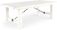 Marina White Dining Table
