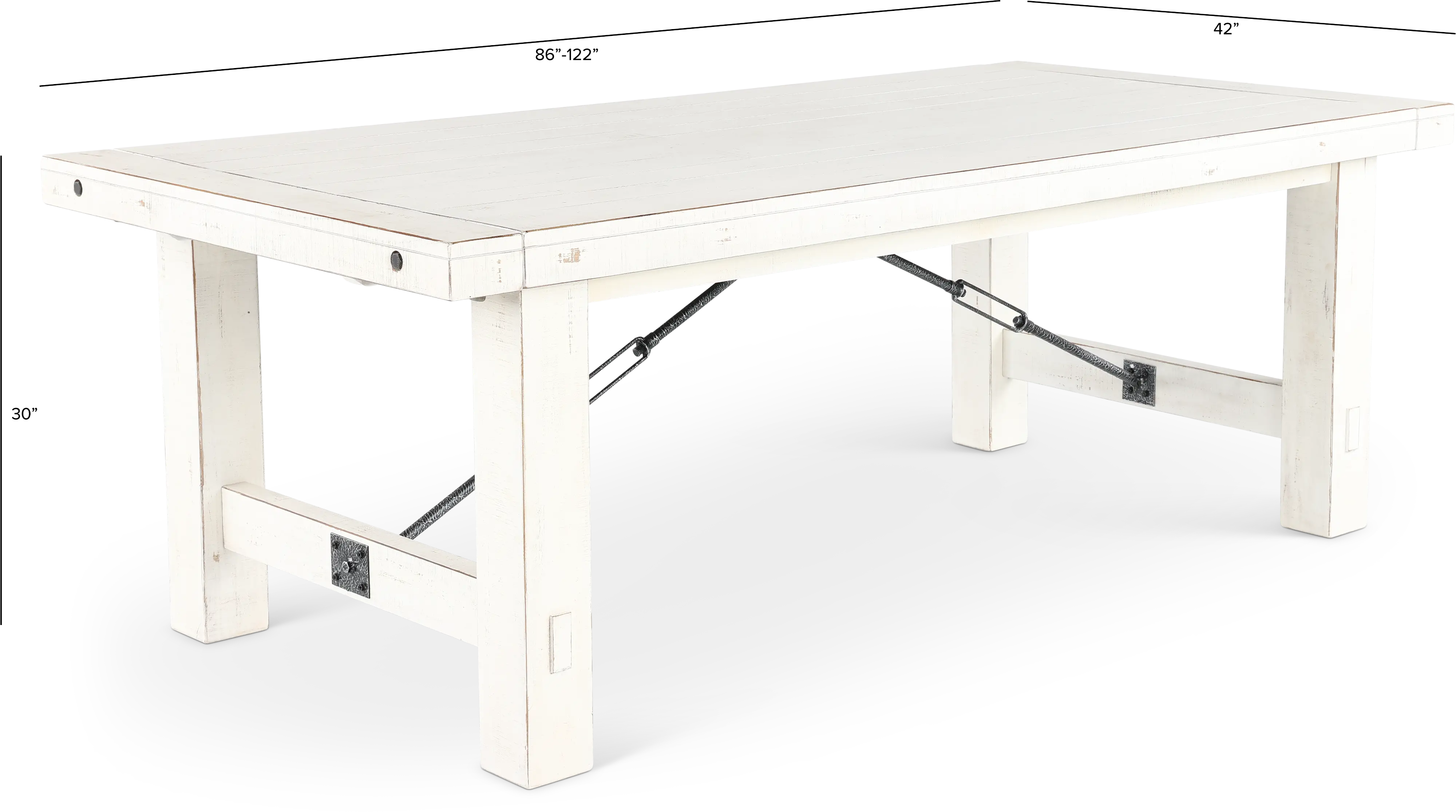 Marina White Dining Table-3
