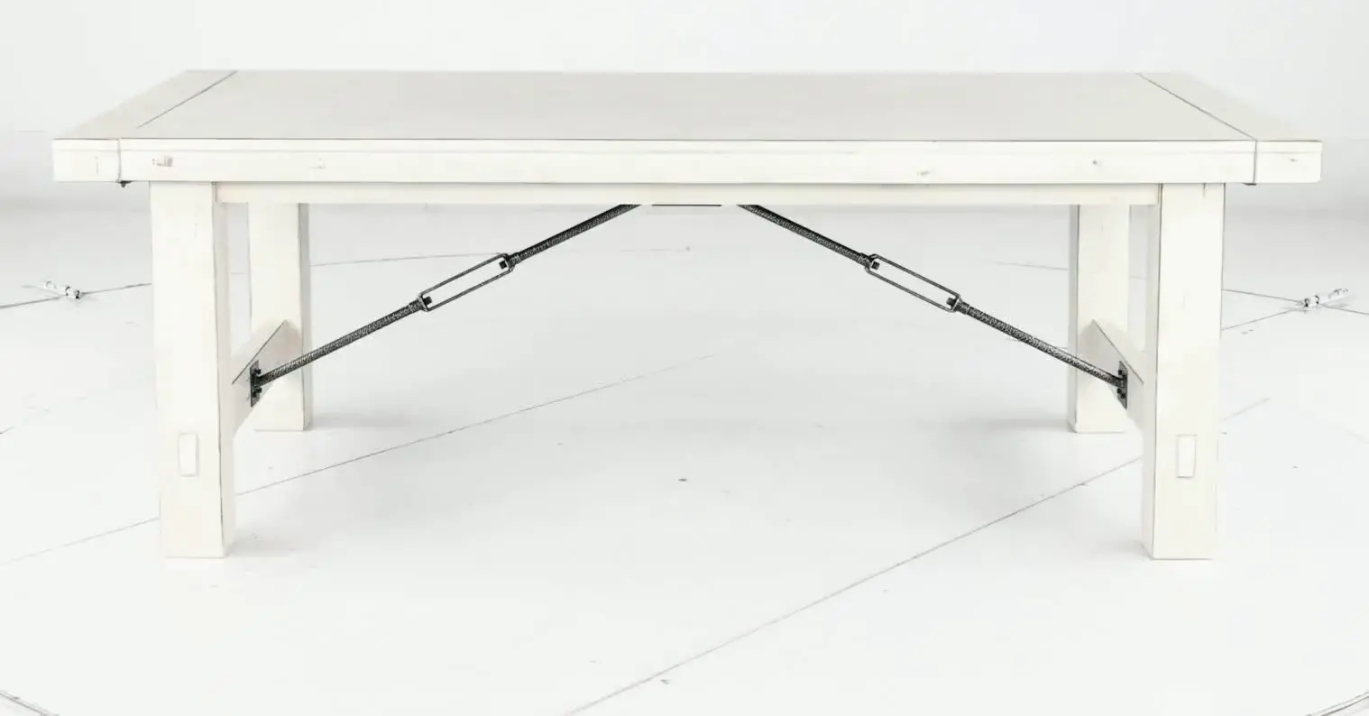 Marina White Dining Table-6