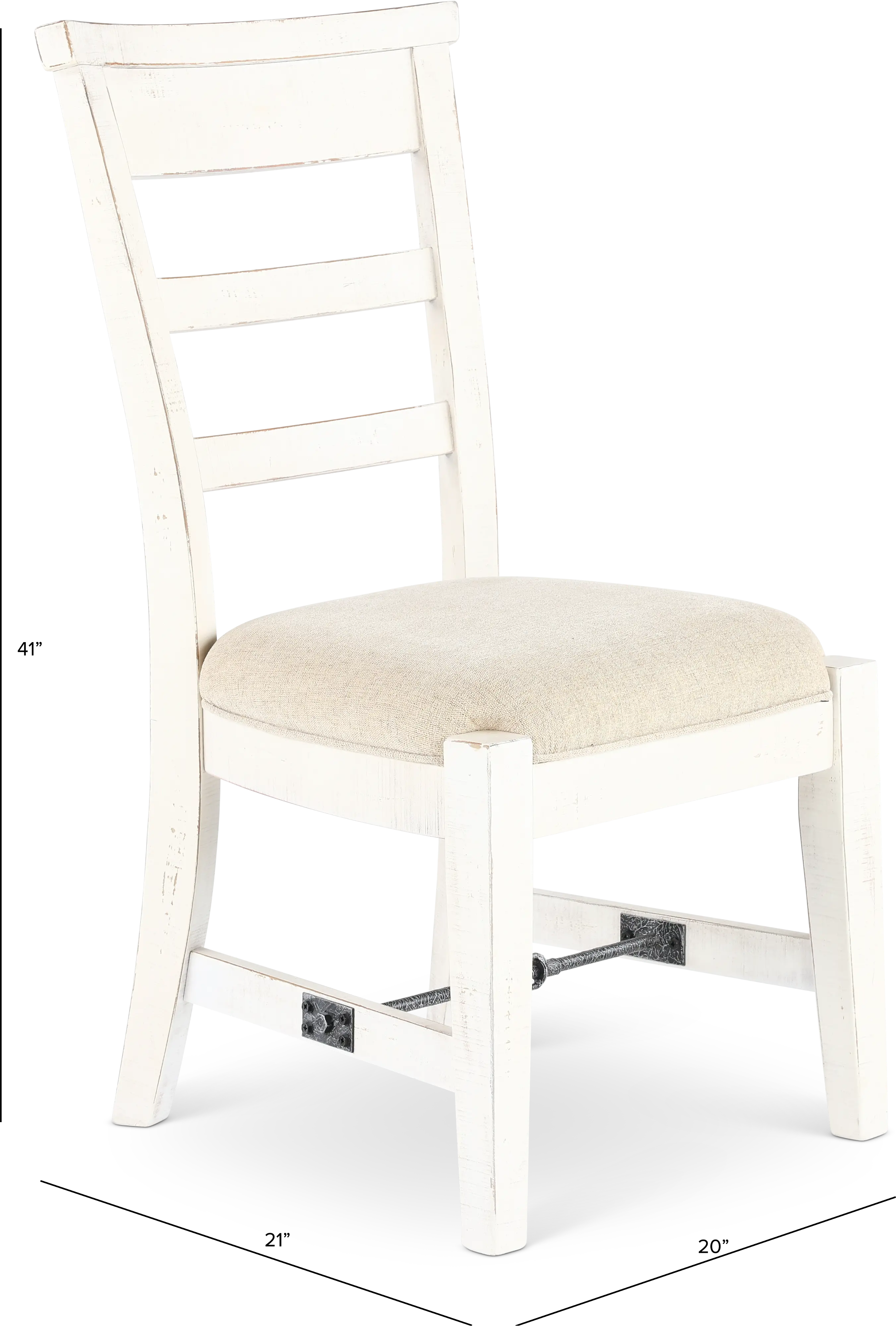 Marina White Sand Dining Chair-3