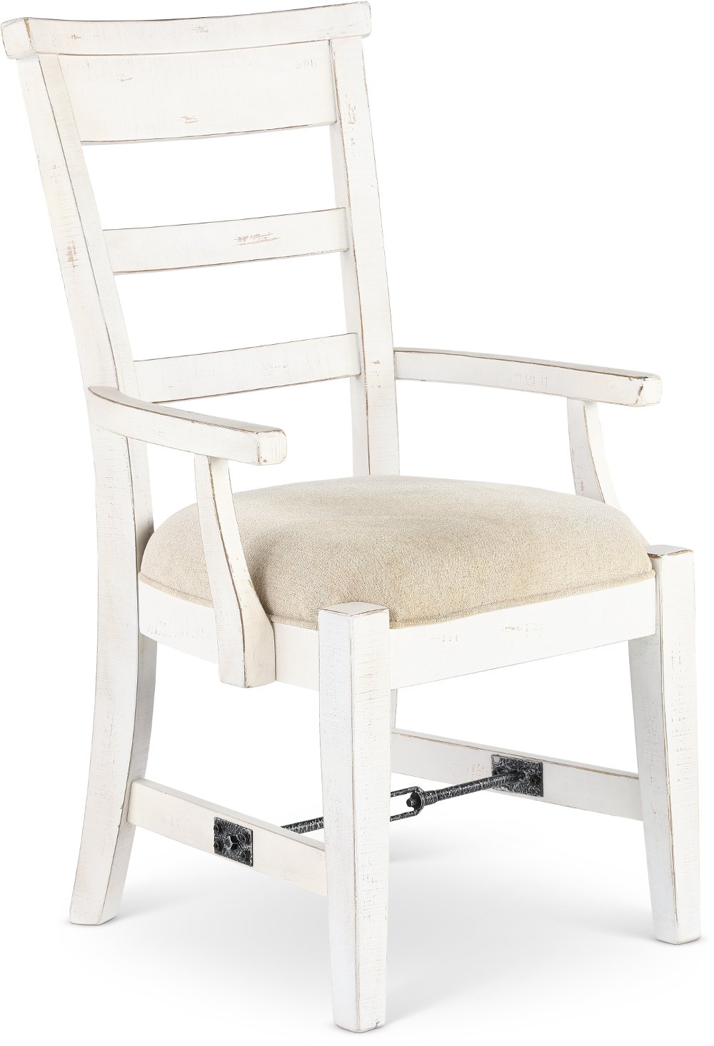 Marina White Sand Dining Arm Chair