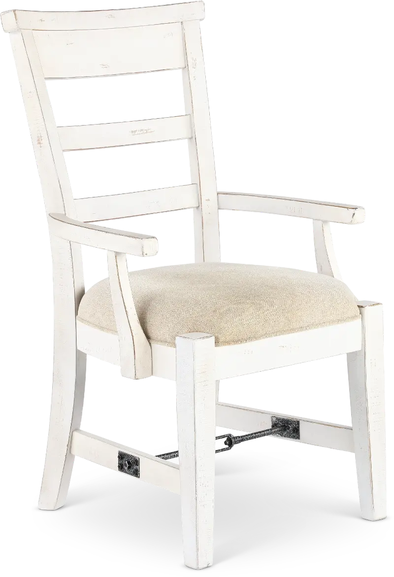 Marina White Sand Dining Armchair
