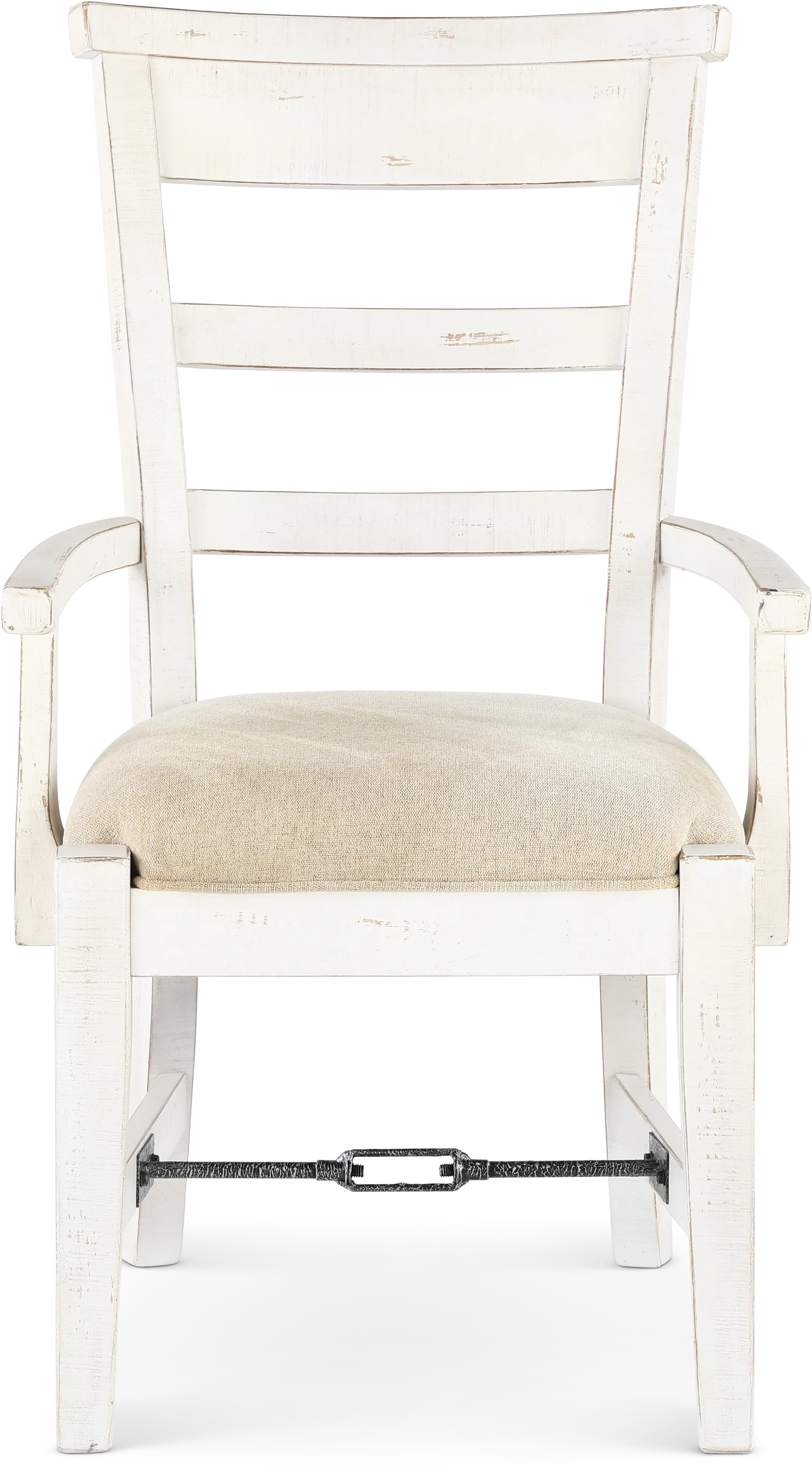 Marina White Sand Dining Armchair-4