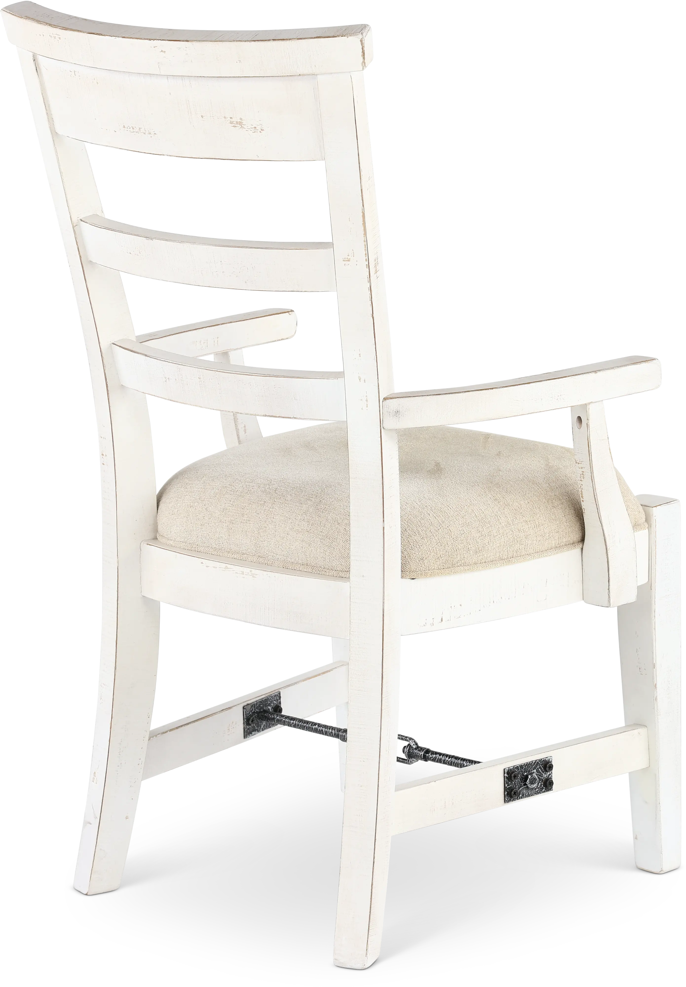 Marina White Sand Dining Armchair-7