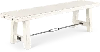 Marina White Sand Dining Bench