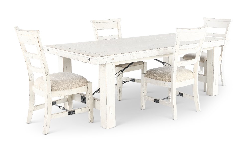 Marina White Sand 5 Piece Dining Set