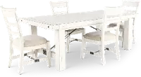 Marina White Sand 5 Piece Dining Set