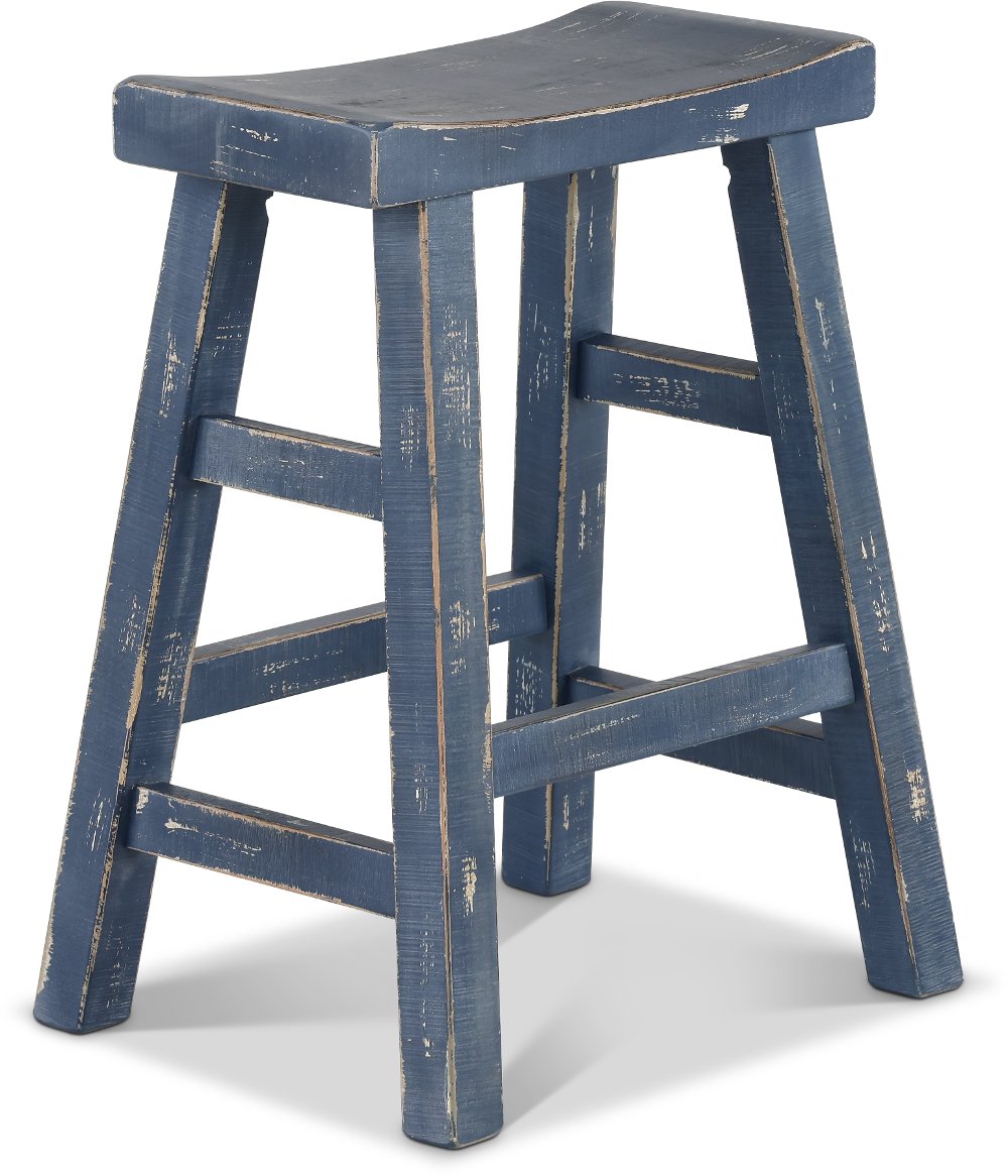 Beach Haven Blue Counter Height Stool