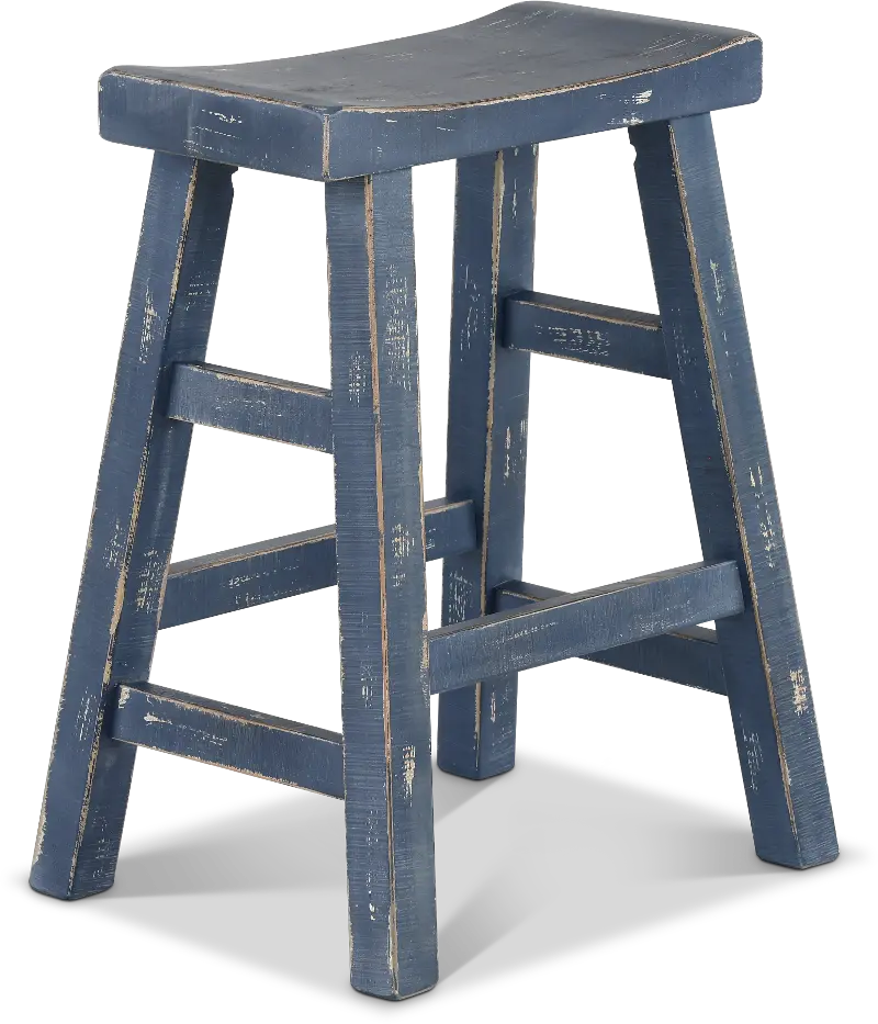 Beach Haven Blue Counter Height Stool