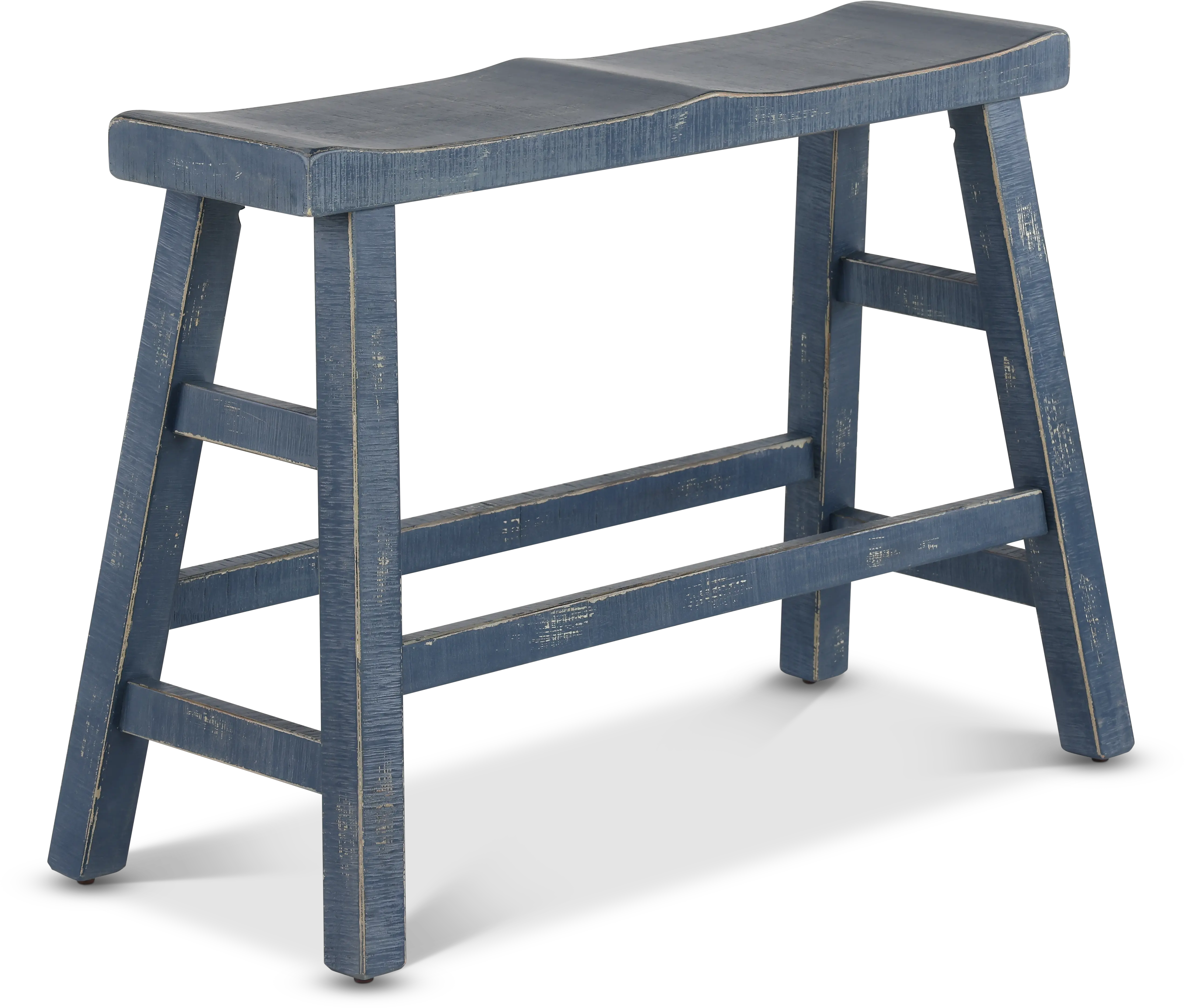 Beach Haven Blue Counter Height Dining Bench-1