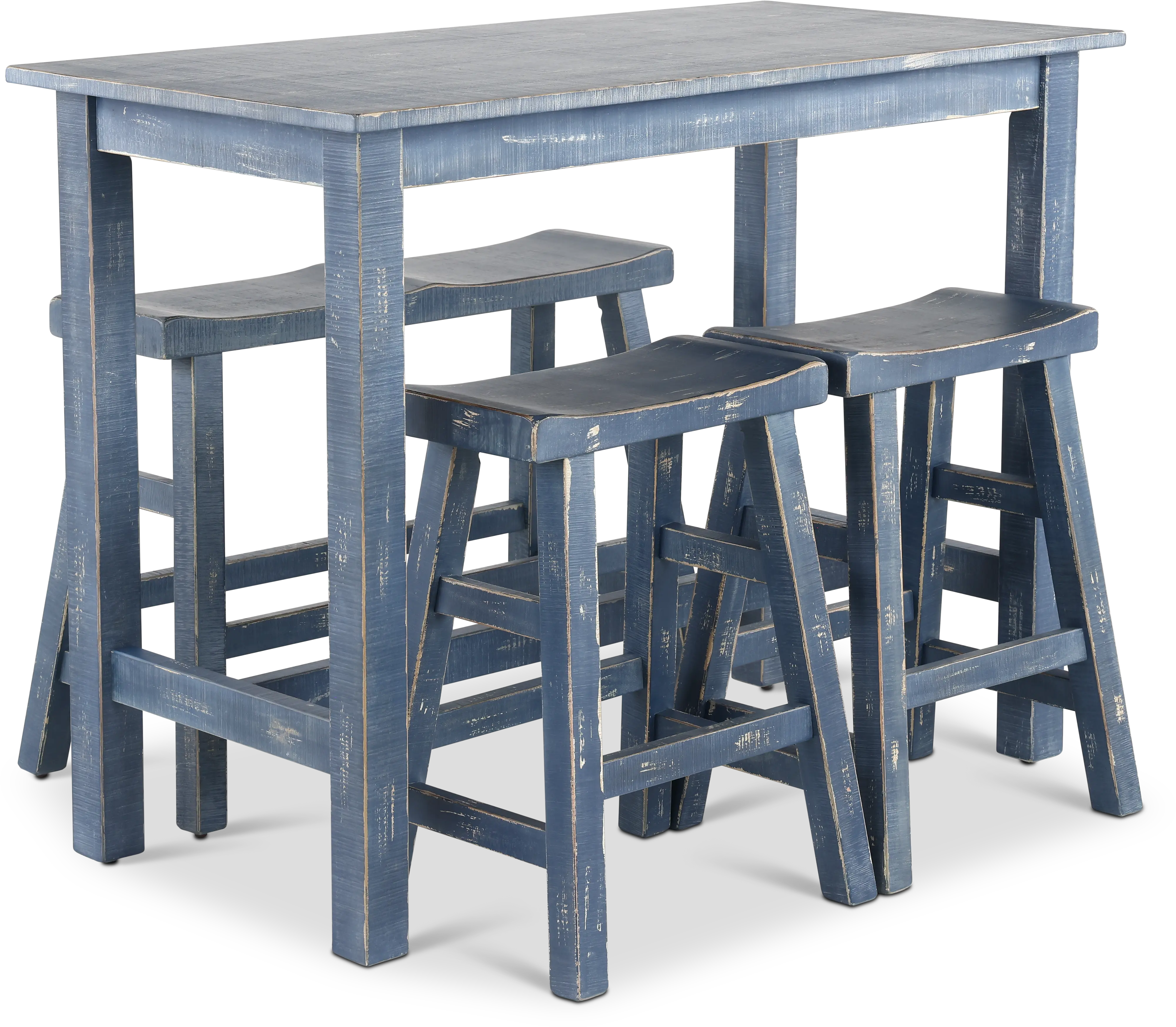 Beach Haven Blue 4 Piece Counter Height Dining Set-1