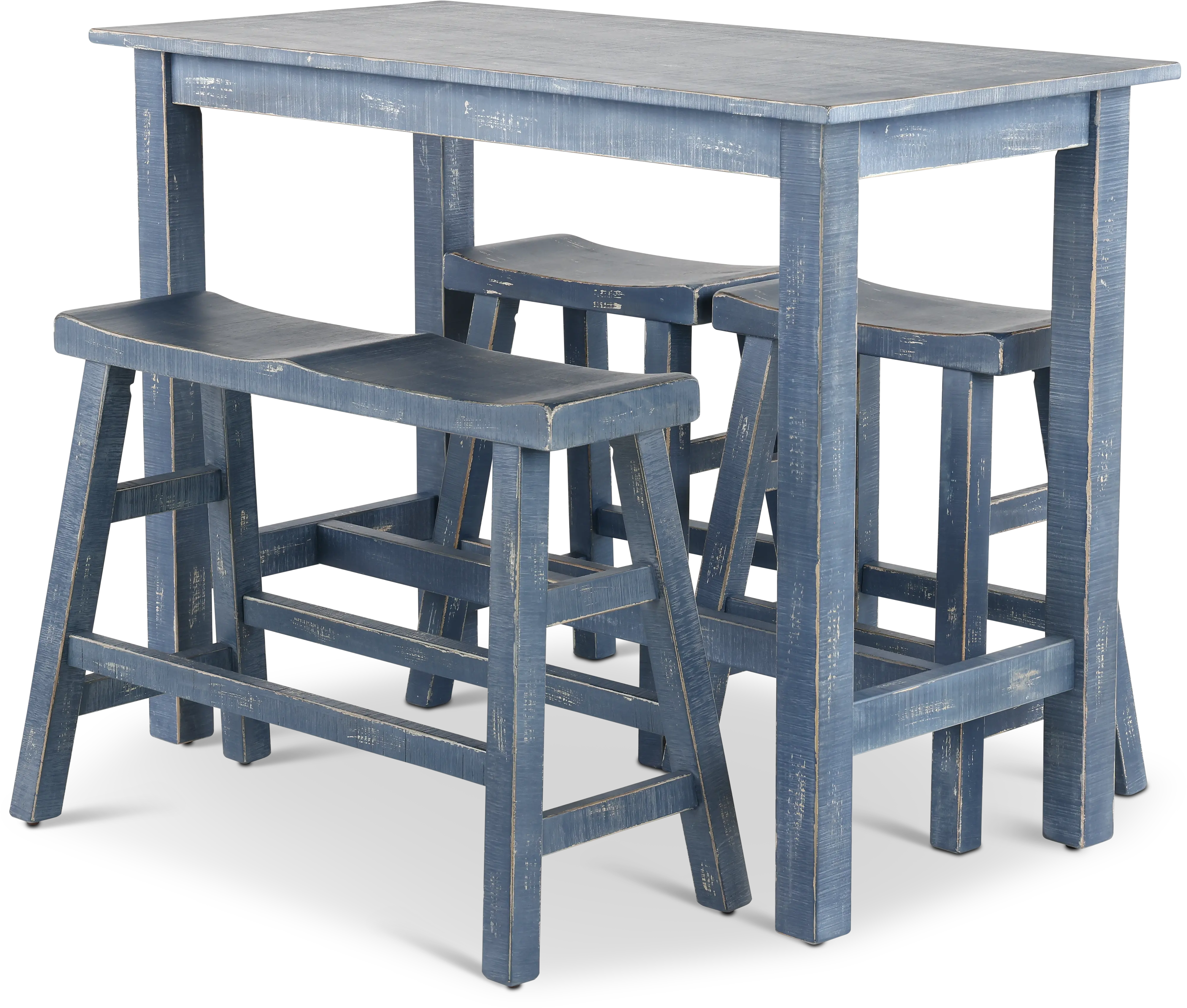Beach Haven Blue 4 Piece Counter Height Dining Set-6