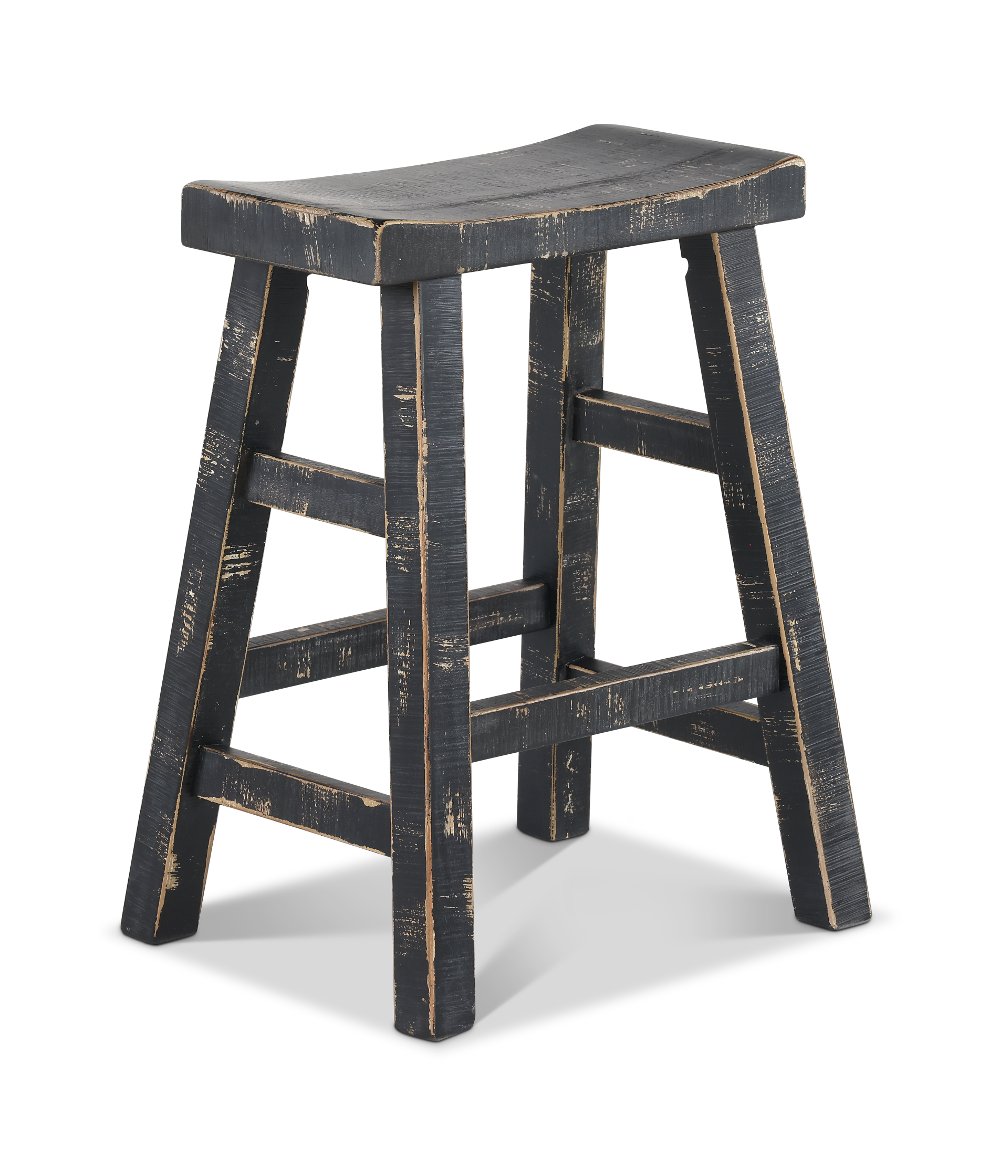 Beach Haven Black Counter Height Stool