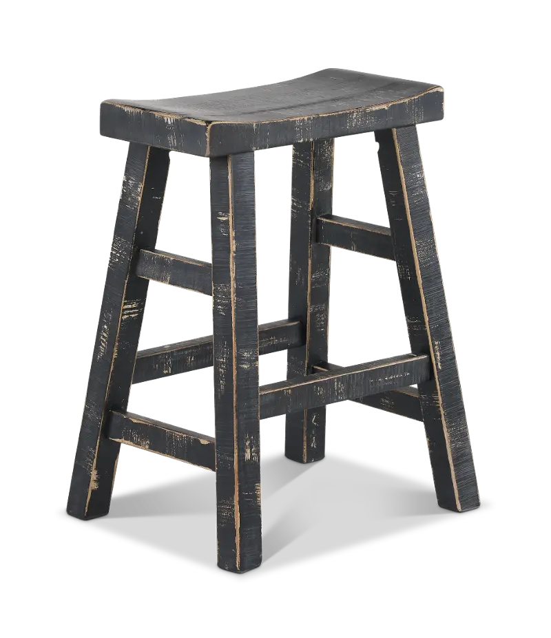 Beach Haven Black Counter Height Stool