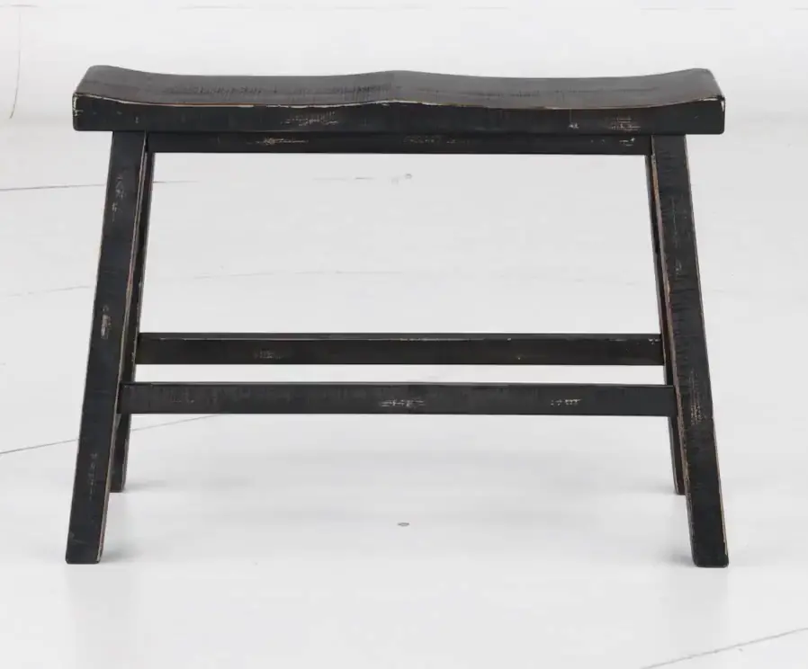 Beach Haven Black Counter Height Dining Bench-6