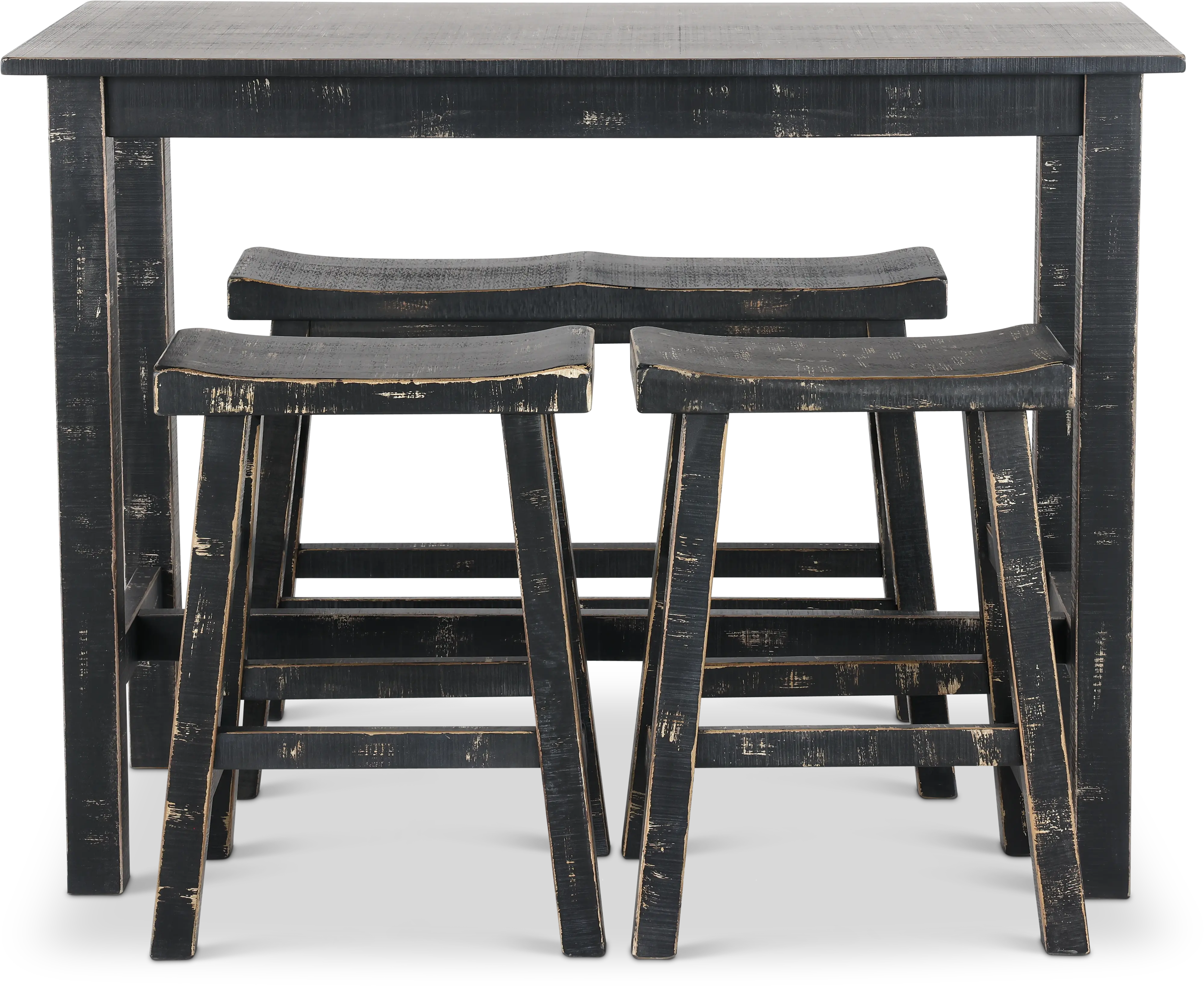 Beach Haven Black 4 Piece Counter Height Dining Set-4