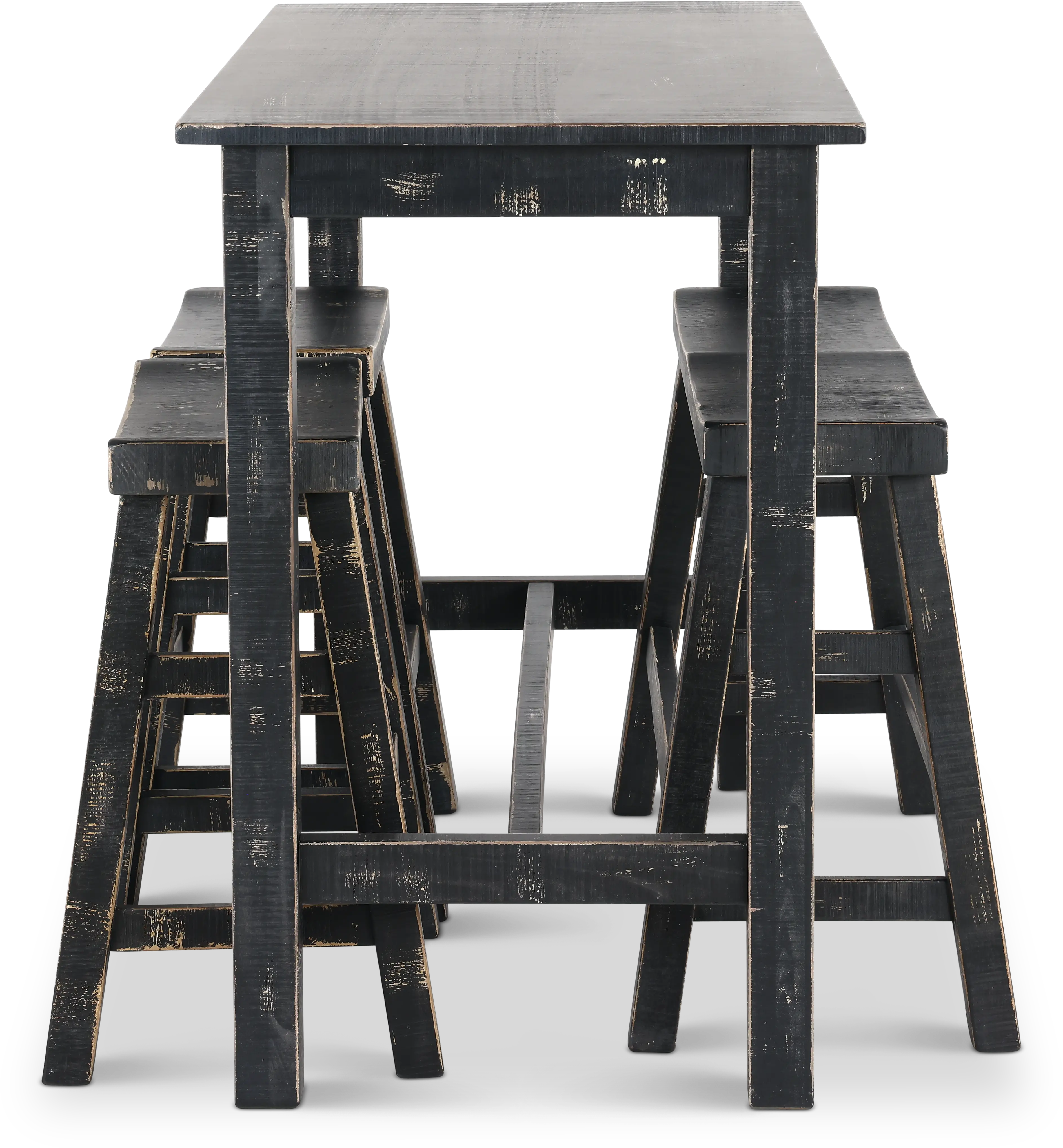 Beach Haven Black 4 Piece Counter Height Dining Set-7