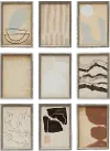 Assorted Wood Framed Abstract Art