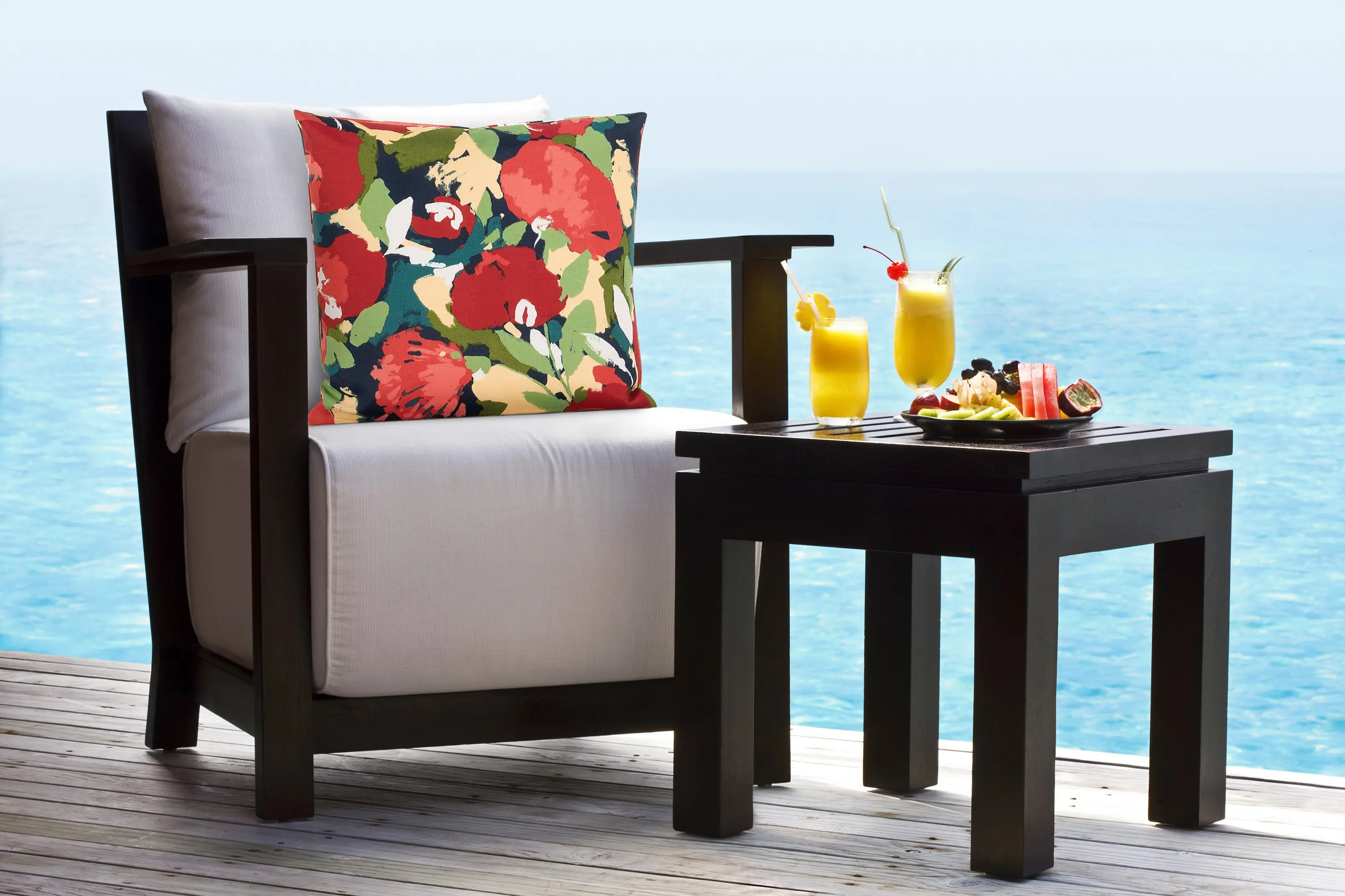 Lakeside Garden Multicolor Floral Pillow-3