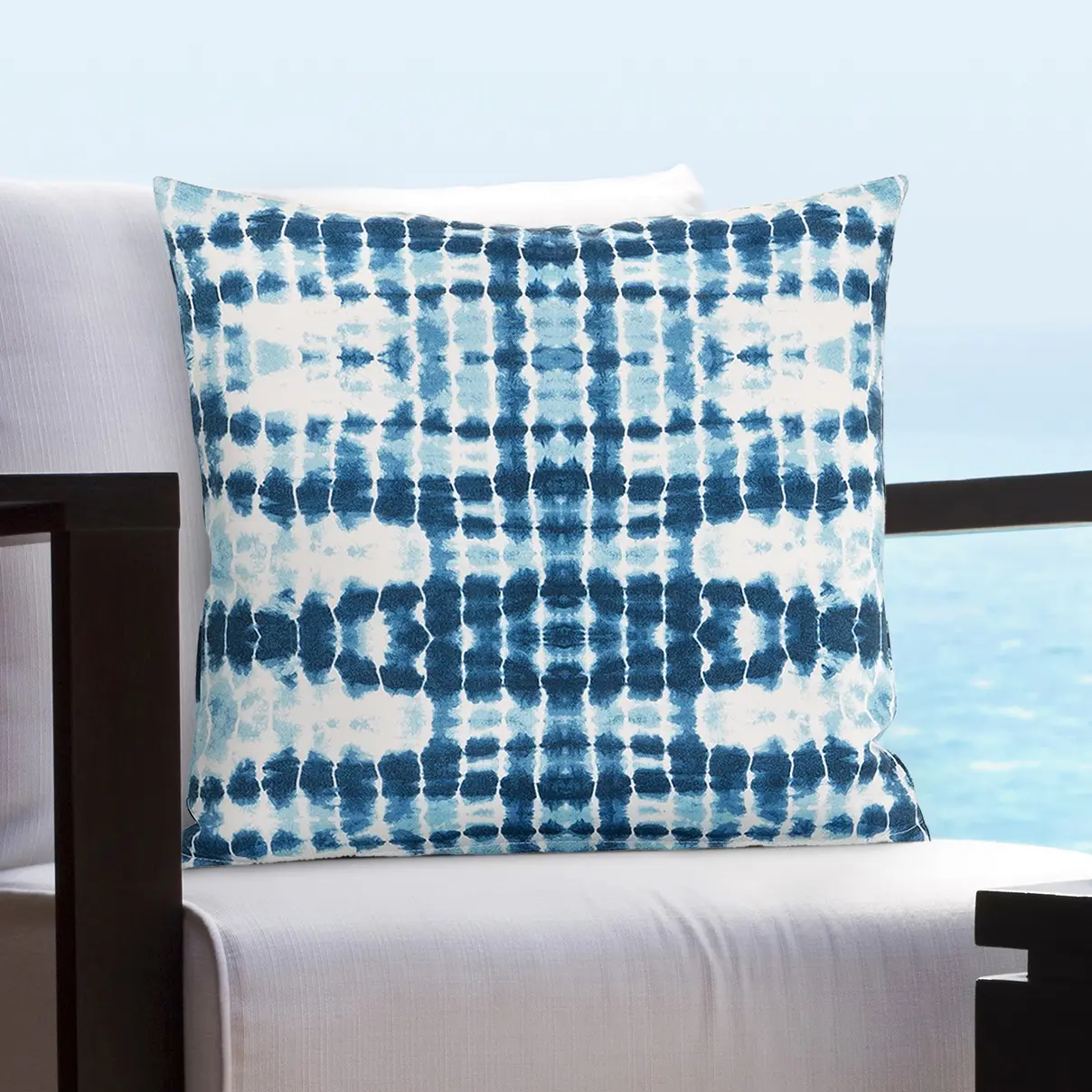 Seascape Ocean Tie-Dye Pillow-2