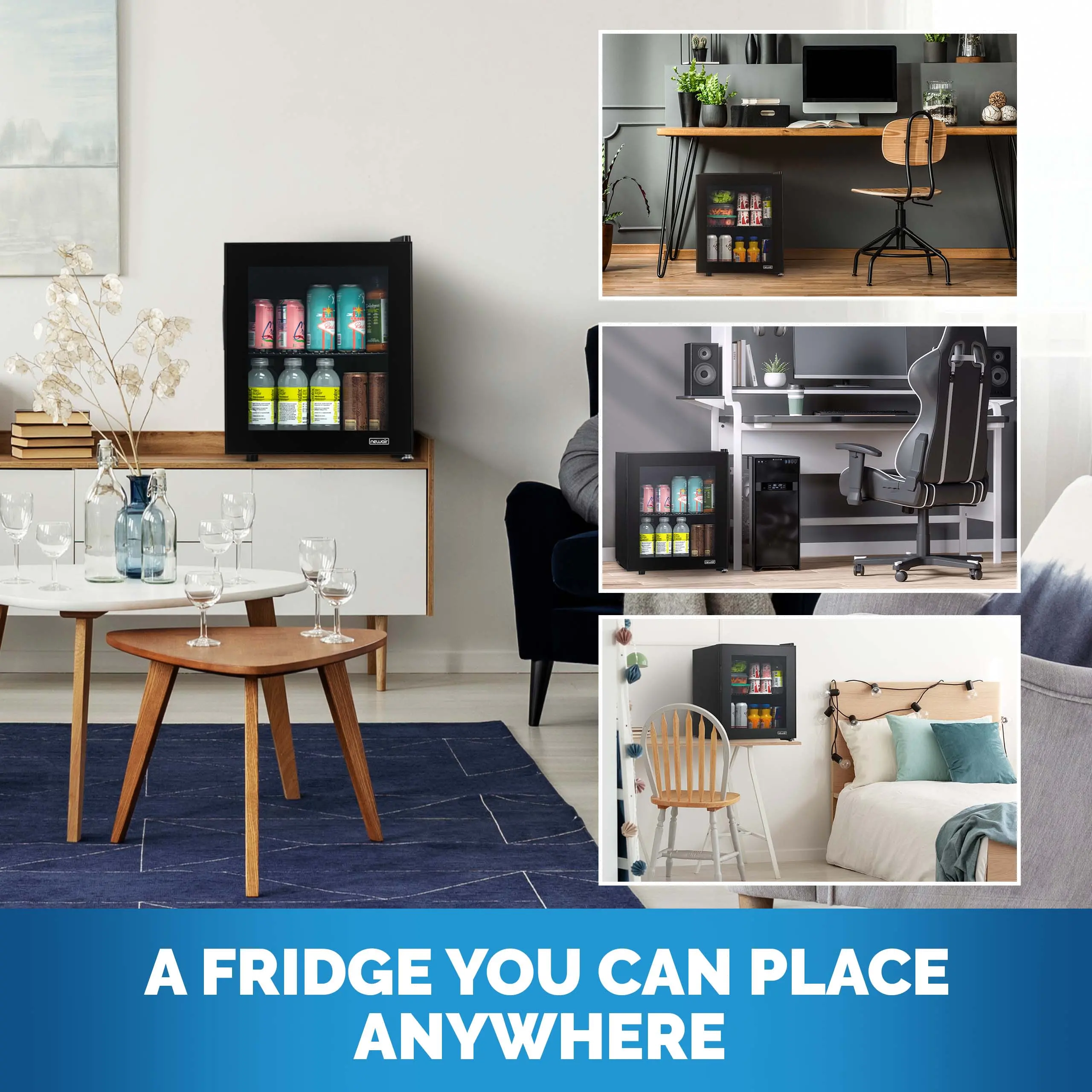AB-600B NewAir 60 Can Beverage Fridge - Black-10