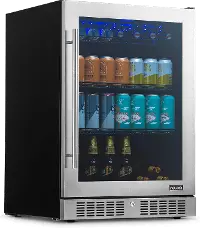 NBC224SS00 NewAir 24  Built-in Premium 224 Can Beverage Fridge - Stainless Steel