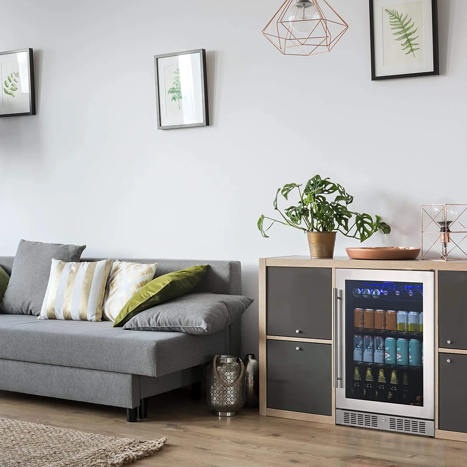 NBC224SS00 NewAir 24  Built-in Premium 224 Can Beverage Fridge - Stainless Steel-9