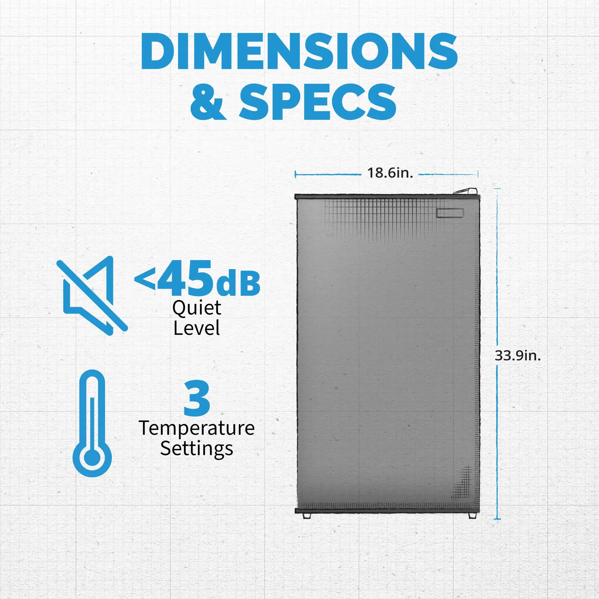 NRF033BK00 NewAir 3.3 Cu. Ft. Compact Mini Refrigerator - Black-5