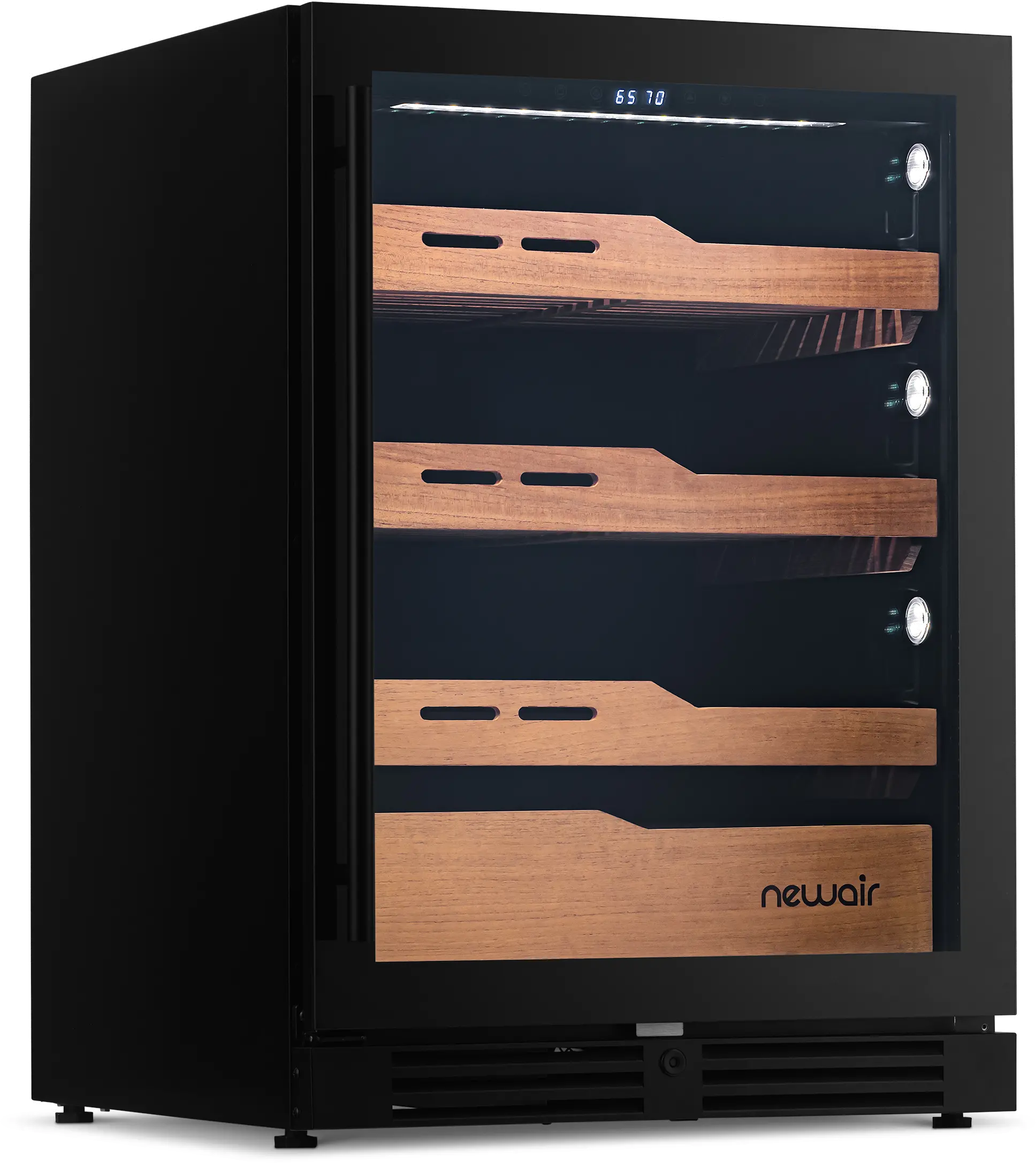 NCH1K5BK00 NewAir 1,500 Count Electric Cigar Humidor - Black-1