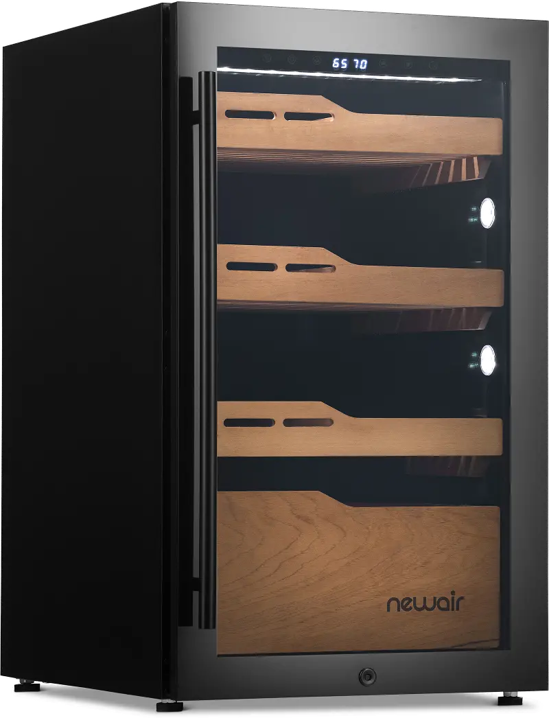 NewAir 840 Count Electric Cigar Humidor - Black