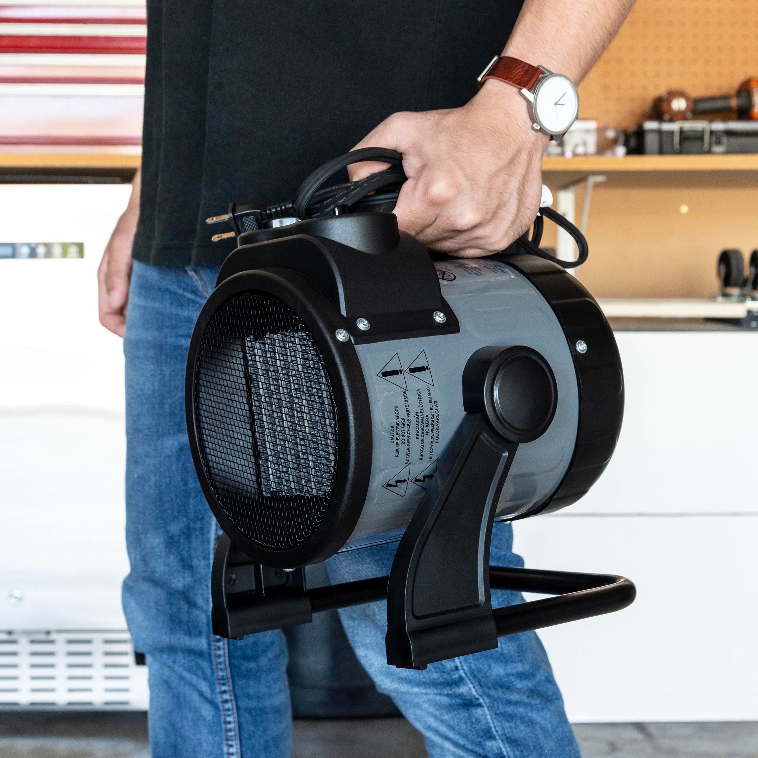 NGH160GA00 NewAir Portable Ceramic 120v Electric Garage Heater-4
