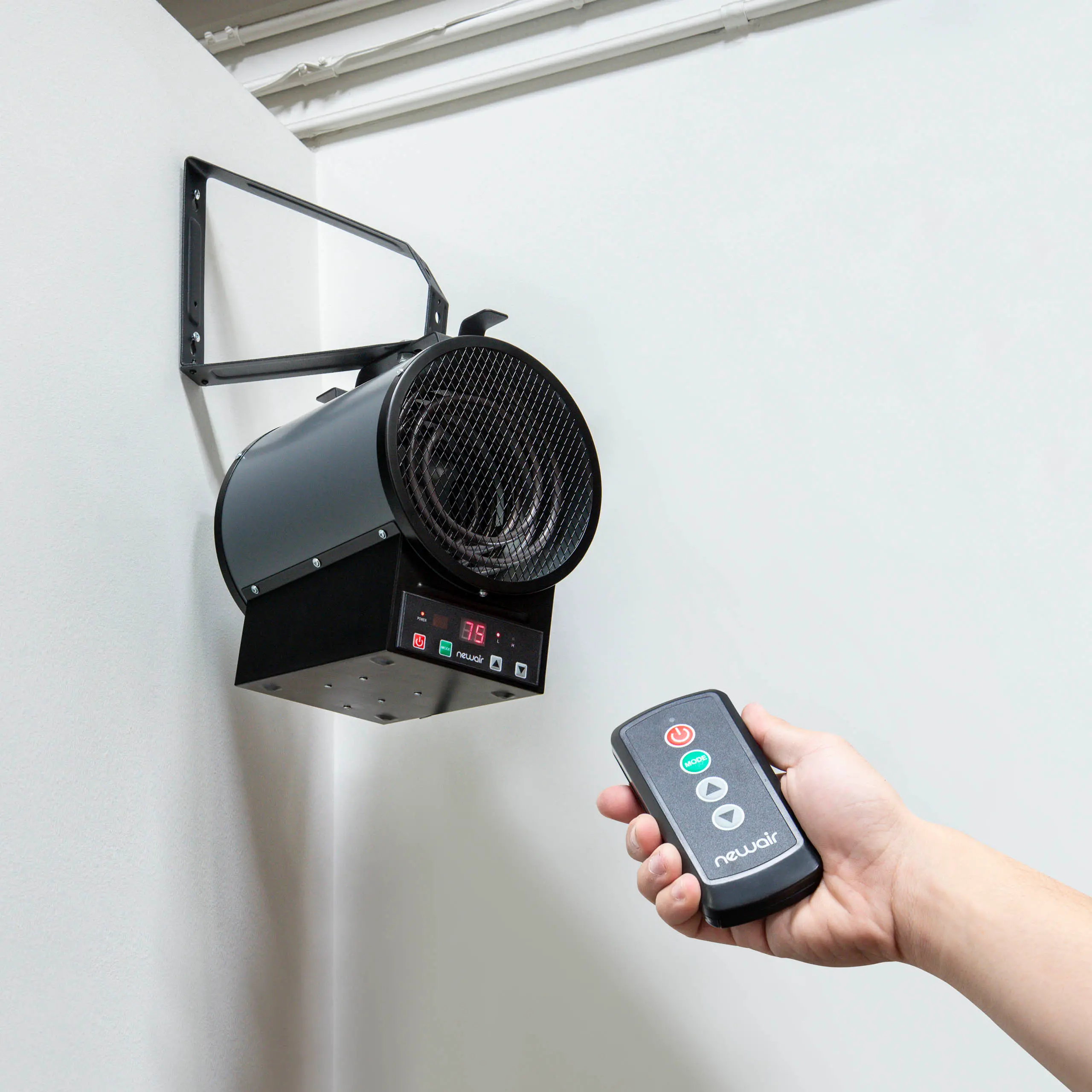 NGH500GA00 NewAir 2-in-1 Freestanding or Ceiling/Wall Mounted 240v Electric Garage Heater-2