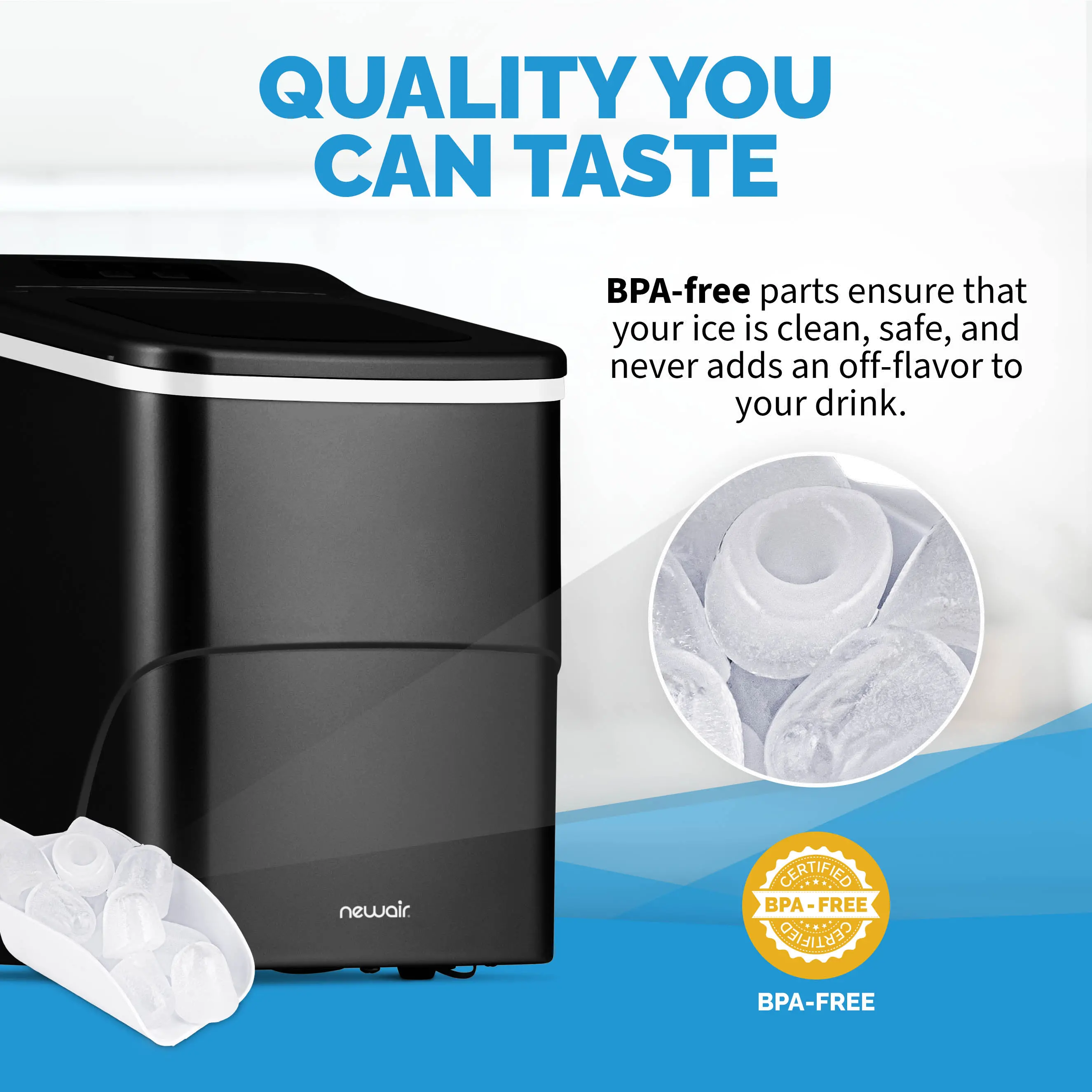 NIM026MB00 NewAir Matte Black Countertop Ice Maker-12