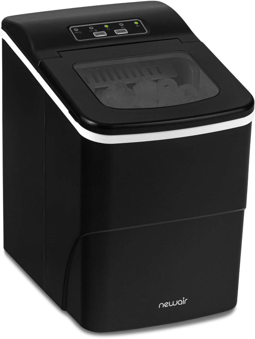NewAir Matte Black Countertop Ice Maker
