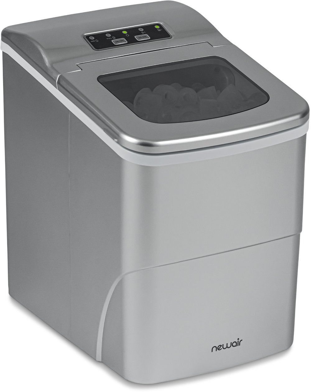 NewAir Matte Silver Countertop Ice Maker