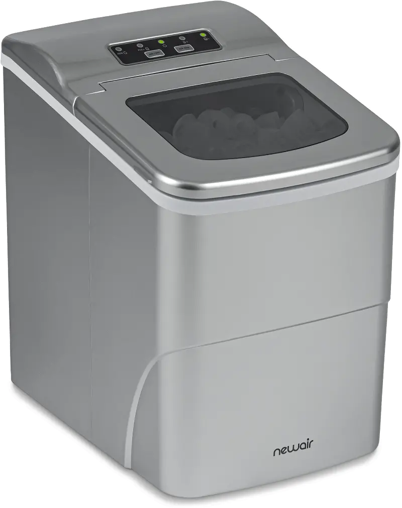 NewAir Matte Silver Countertop Ice Maker