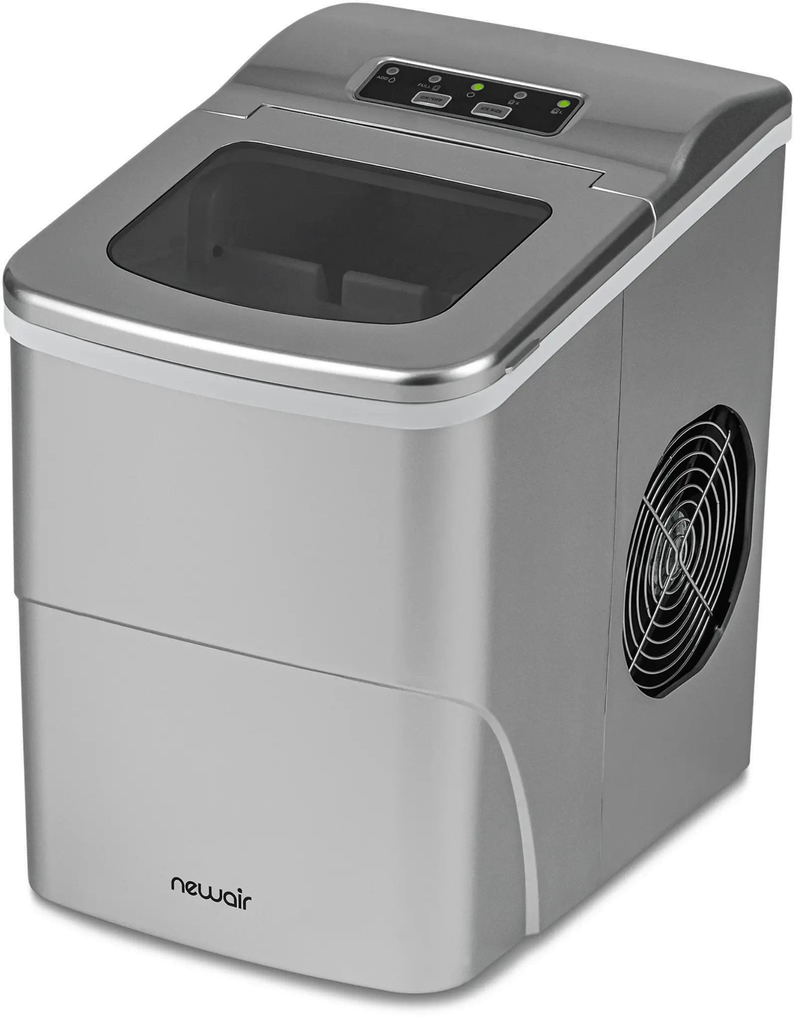 NIM026MS00 NewAir Matte Silver Countertop Ice Maker-4
