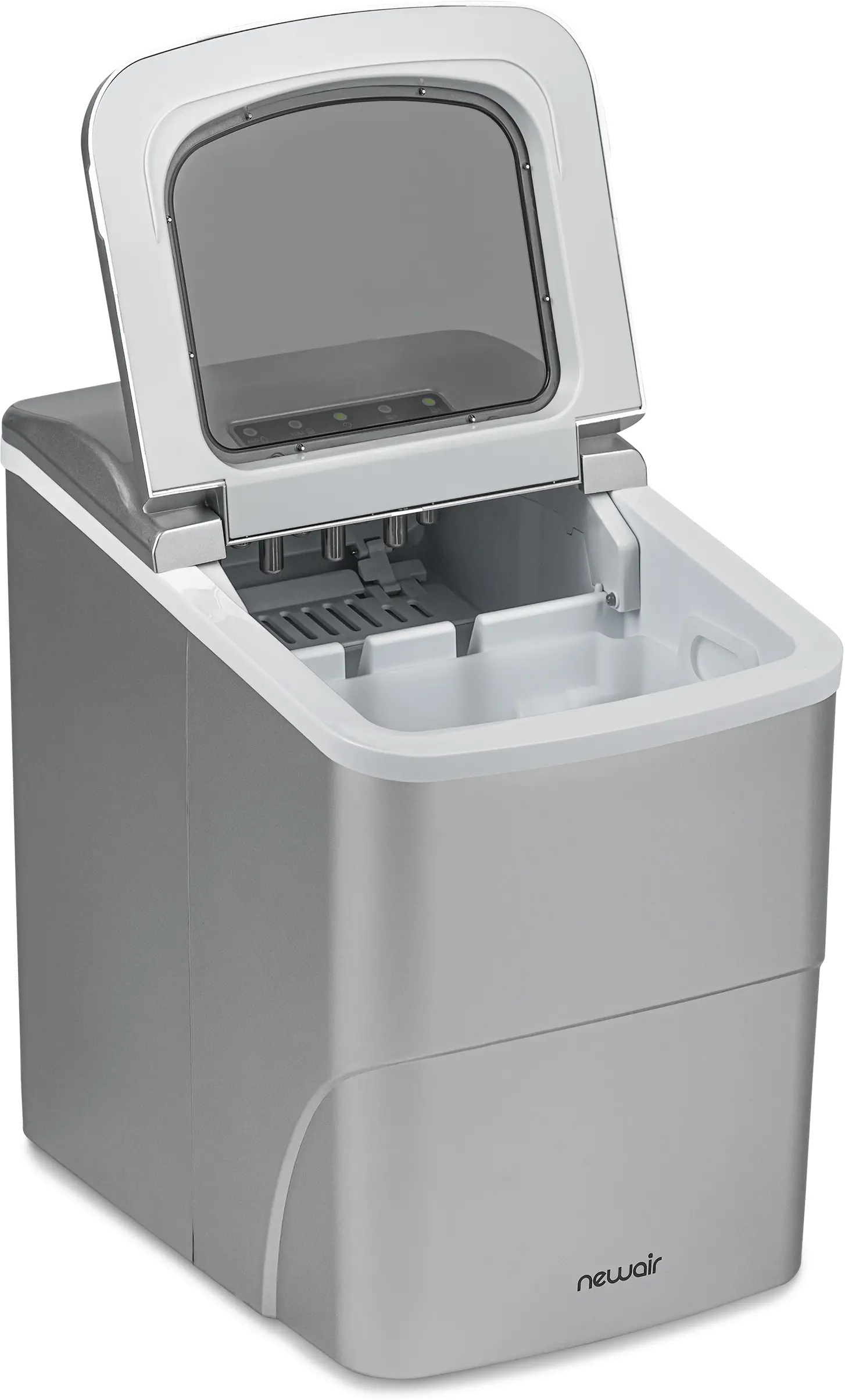 NIM026MS00 NewAir Matte Silver Countertop Ice Maker-5