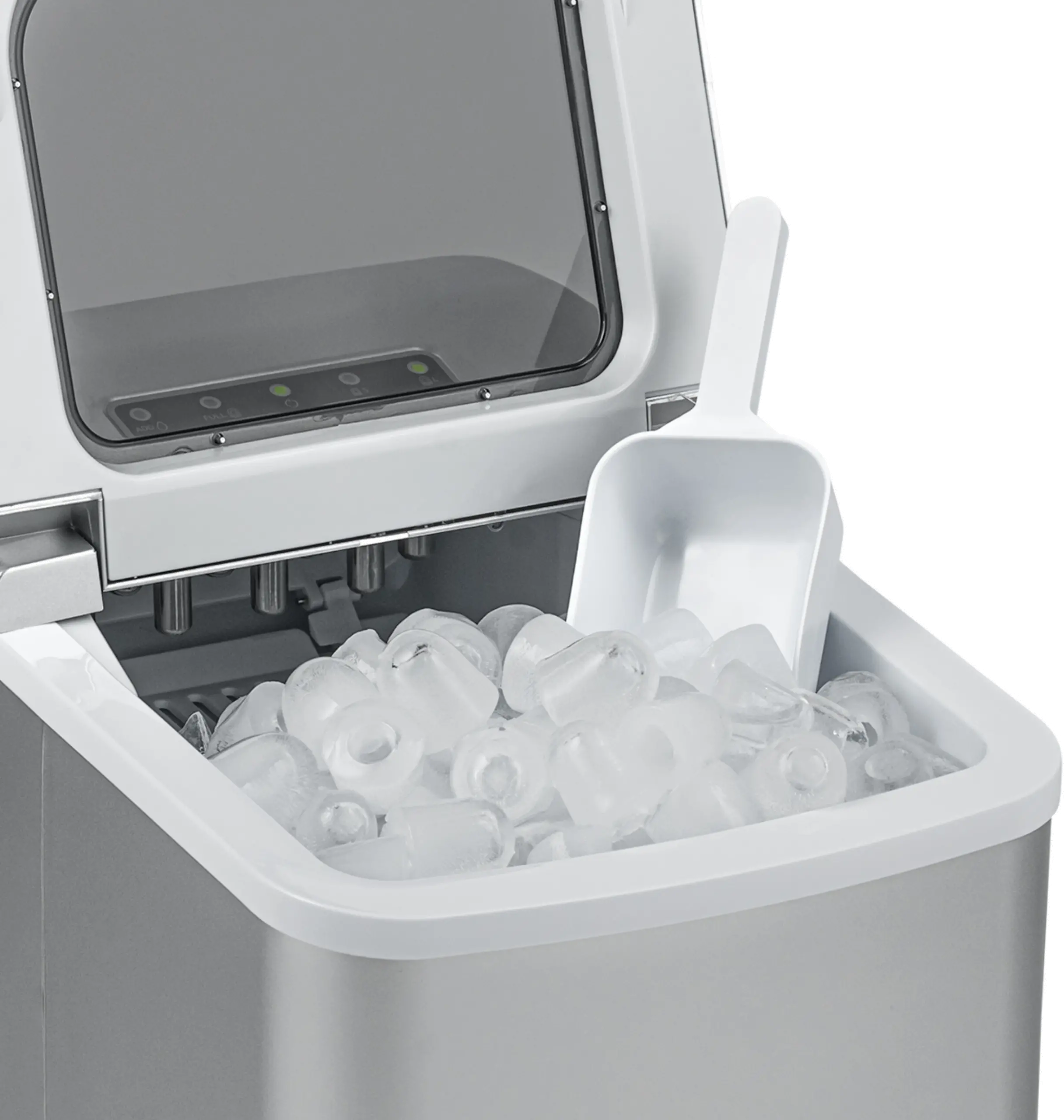 NIM026MS00 NewAir Matte Silver Countertop Ice Maker-2