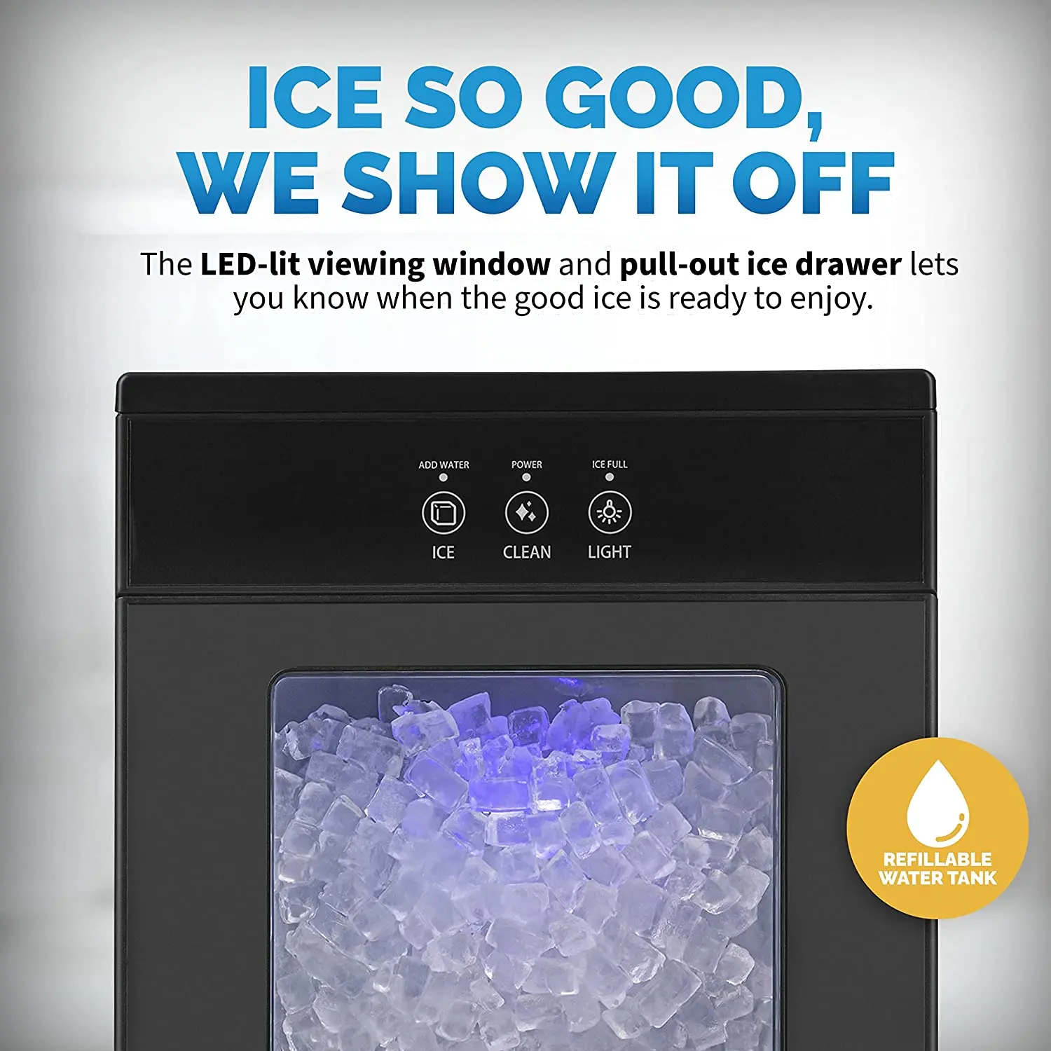NIM044BS00 NewAir Nugget Countertop Ice Maker - Self Cleaning-5