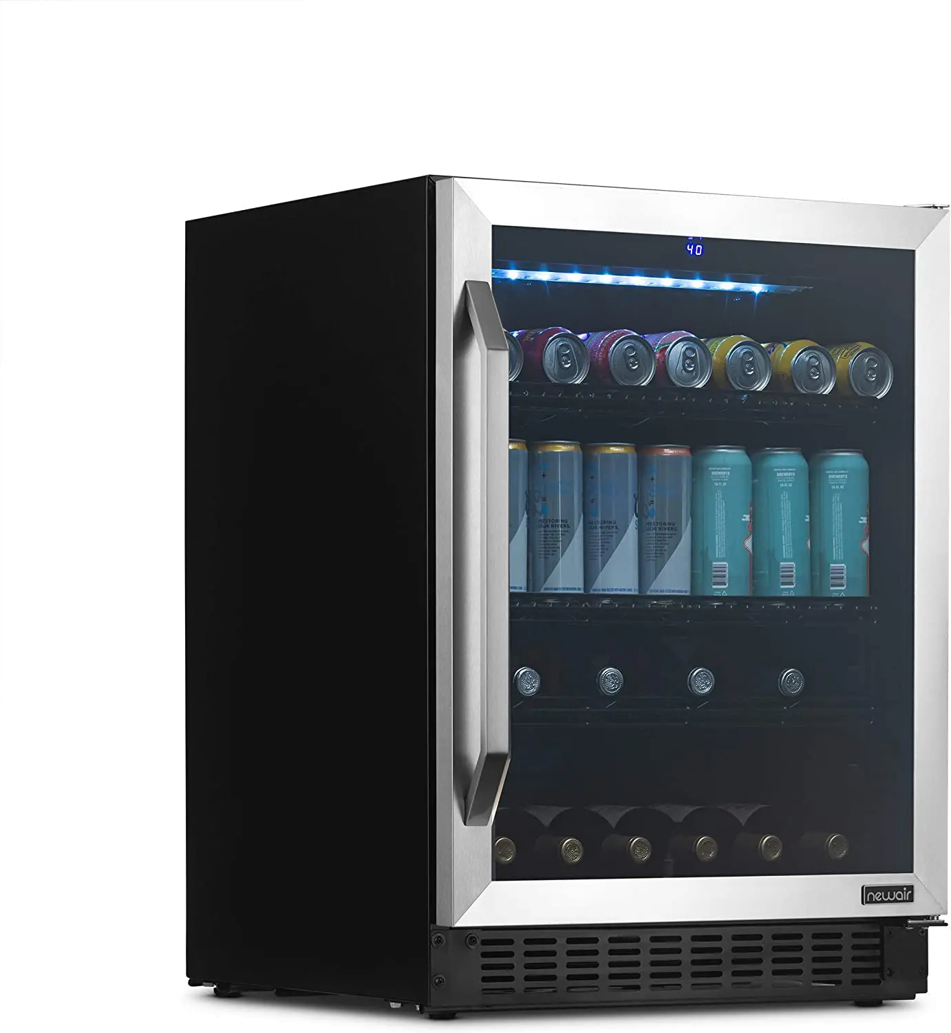 NWB180SS00 NewAir FlipShelf™ 24  Wine and Beverage Fridge - Stainless Steel-1