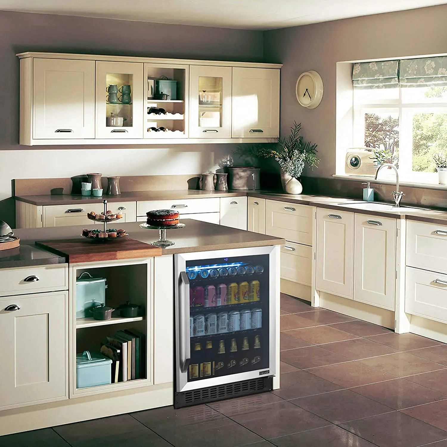 NWB180SS00 NewAir FlipShelf™ 24  Wine and Beverage Fridge - Stainless Steel-2