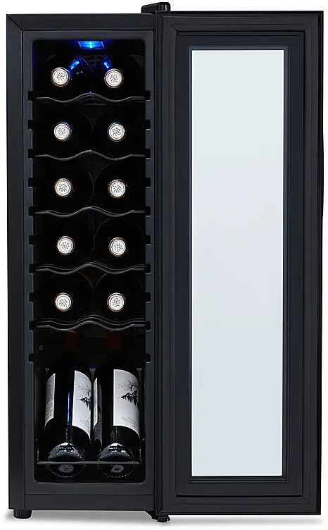 NWC012BK00 Newair® Shadowᵀᴹ Series 12 Bottle Wine Cooler Refrigerator - Black-6
