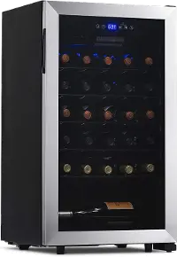 NWC033SS01 NewAir 33 Bottle Freestanding Compressor Wine Fridge - Stainless Steel