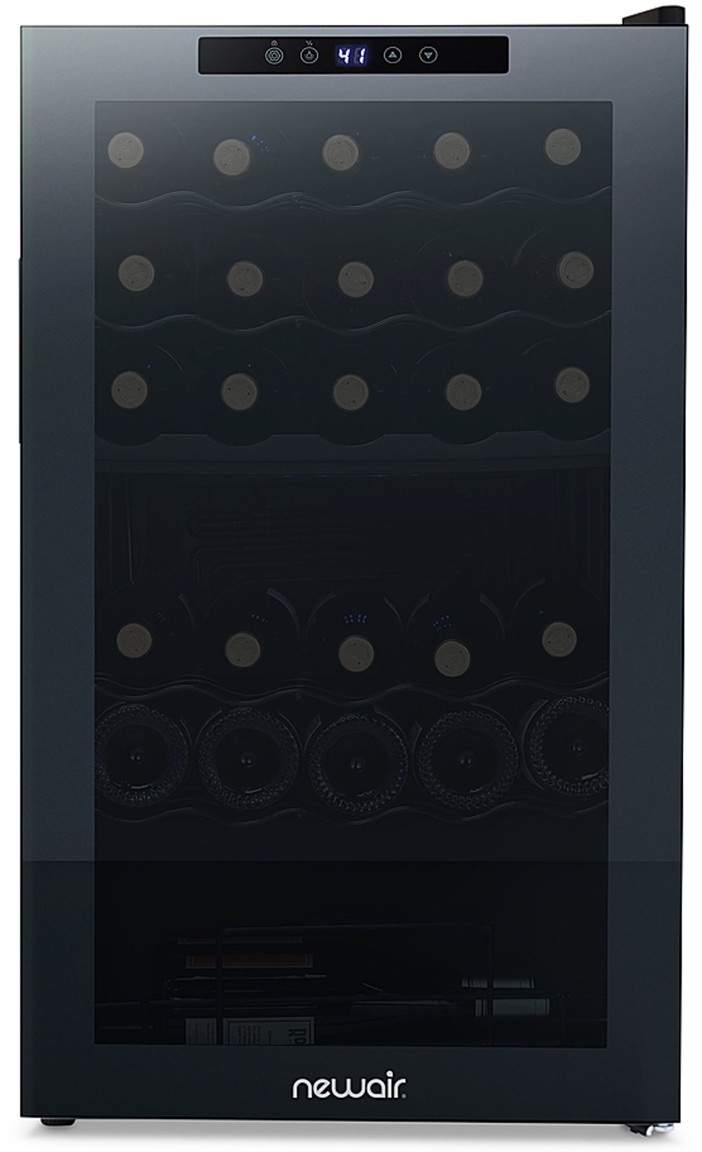 NewAir® Shadowᵀᴹ Series 33 Bottle Dual Temperature Zone Wine Refrigerator - Black
