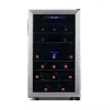 NWC043SS00 NewAir Freestanding 43 Bottle Dual Zone Compressor Wine Fridge - Stainless Steel